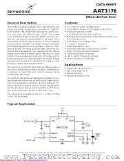 AAT3176 datasheet pdf Skyworks Solutions