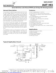 AAT1402IUQ-T1 datasheet pdf Skyworks Solutions