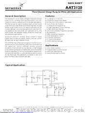 AAT3120 datasheet pdf Skyworks Solutions