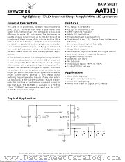 AAT3131ITP-T1 datasheet pdf Skyworks Solutions