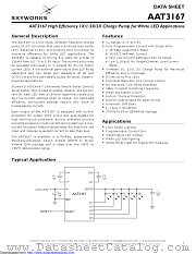 AAT3167IFO-T1 datasheet pdf Skyworks Solutions