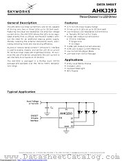 AHK3293IGU-T1 datasheet pdf Skyworks Solutions
