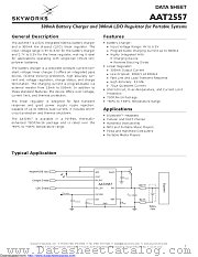 AAT2557 datasheet pdf Skyworks Solutions