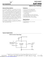 AAT4900IJS-T1 datasheet pdf Skyworks Solutions