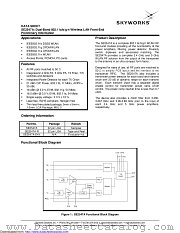 SE2547A datasheet pdf Skyworks Solutions