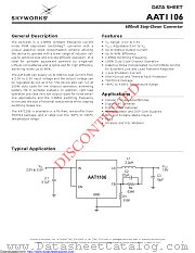 AAT1106ICB-0.6-T1 datasheet pdf Skyworks Solutions