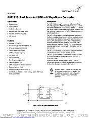 AAT1110IJS-3.3-T1 datasheet pdf Skyworks Solutions