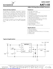 AAT1155IKS-1.0-T1 datasheet pdf Skyworks Solutions