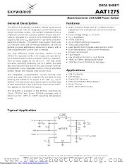 AAT1275IRN-5.0-T1 datasheet pdf Skyworks Solutions