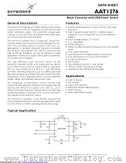 AAT1276ITP-5.0-T1 datasheet pdf Skyworks Solutions