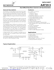 AAT2513IVN-AA-T1 datasheet pdf Skyworks Solutions
