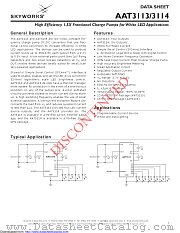 AAT3113ITP-20-T1 datasheet pdf Skyworks Solutions