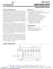 AAT4297ITP-T1 datasheet pdf Skyworks Solutions