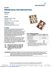 ATN3580 Series datasheet pdf Skyworks Solutions