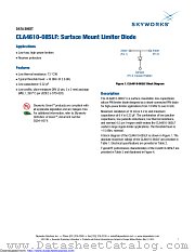 CLA4610-085LF datasheet pdf Skyworks Solutions