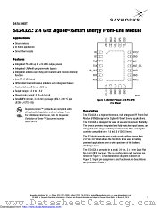 SE2432L datasheet pdf Skyworks Solutions