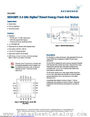 SE2438T datasheet pdf Skyworks Solutions