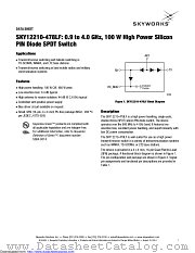 SKY12210-478LF datasheet pdf Skyworks Solutions