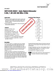 SKY12329-350LF datasheet pdf Skyworks Solutions