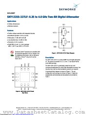 SKY12355-337LF datasheet pdf Skyworks Solutions