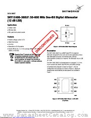 SKY12406-360LF datasheet pdf Skyworks Solutions
