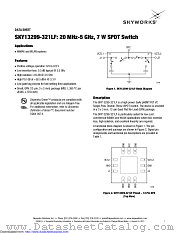 SKY13299-321LF datasheet pdf Skyworks Solutions