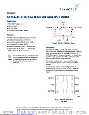 SKY13344-378LF datasheet pdf Skyworks Solutions