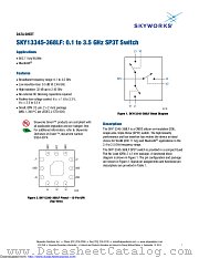 SKY13345-368LF datasheet pdf Skyworks Solutions