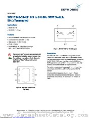 SKY13348-374LF datasheet pdf Skyworks Solutions