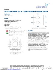 SKY13354-368LF datasheet pdf Skyworks Solutions