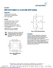 SKY13373-460LF datasheet pdf Skyworks Solutions