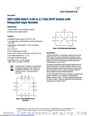 SKY13388-465LF datasheet pdf Skyworks Solutions