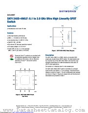 SKY13405-490LF datasheet pdf Skyworks Solutions