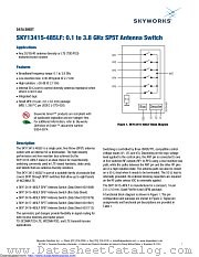 SKY13415-485LF datasheet pdf Skyworks Solutions