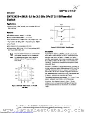 SKY13421-486LF datasheet pdf Skyworks Solutions