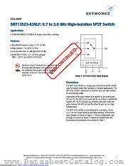 SKY13523-639LF datasheet pdf Skyworks Solutions