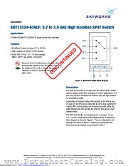 SKY13524-639LF datasheet pdf Skyworks Solutions