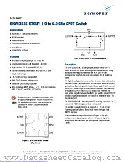 SKY13585-679LF datasheet pdf Skyworks Solutions
