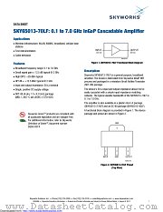 SKY65013-70LF datasheet pdf Skyworks Solutions