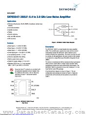 SKY65047-360LF datasheet pdf Skyworks Solutions