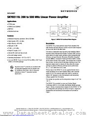 SKY65116 datasheet pdf Skyworks Solutions