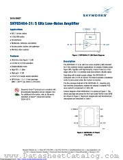 SKY65404-31 datasheet pdf Skyworks Solutions