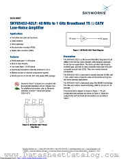 SKY65452-92LF datasheet pdf Skyworks Solutions