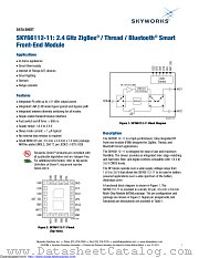 SKY66112-11 datasheet pdf Skyworks Solutions