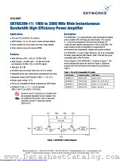 SKY66399-11 datasheet pdf Skyworks Solutions