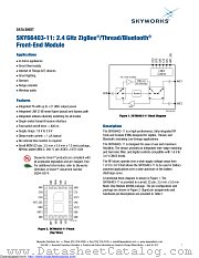 SKY66403-11 datasheet pdf Skyworks Solutions