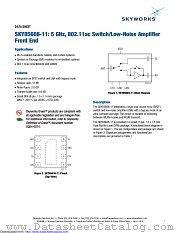 SKY85608-11 datasheet pdf Skyworks Solutions