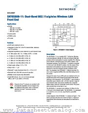 SKY85806-11 datasheet pdf Skyworks Solutions