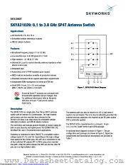 SKYA21029 datasheet pdf Skyworks Solutions