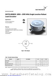 SKYFR-000829 datasheet pdf Skyworks Solutions